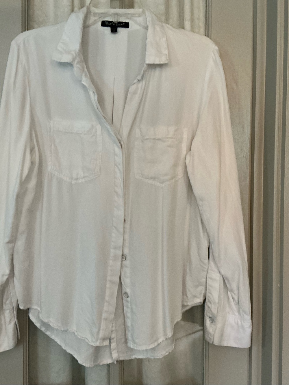 Velvet Heart White Lightweight Button-Down Shirt